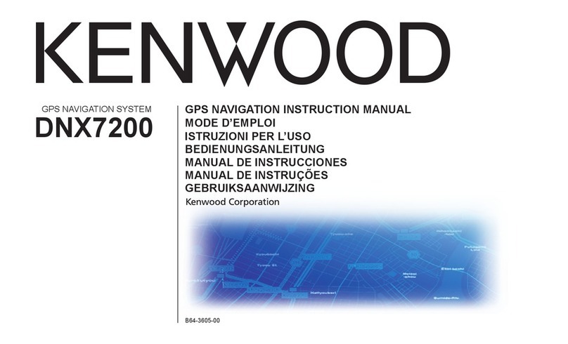 Kenwood DNX7200 instruction manual Kenwood DNX7200 instruction manual