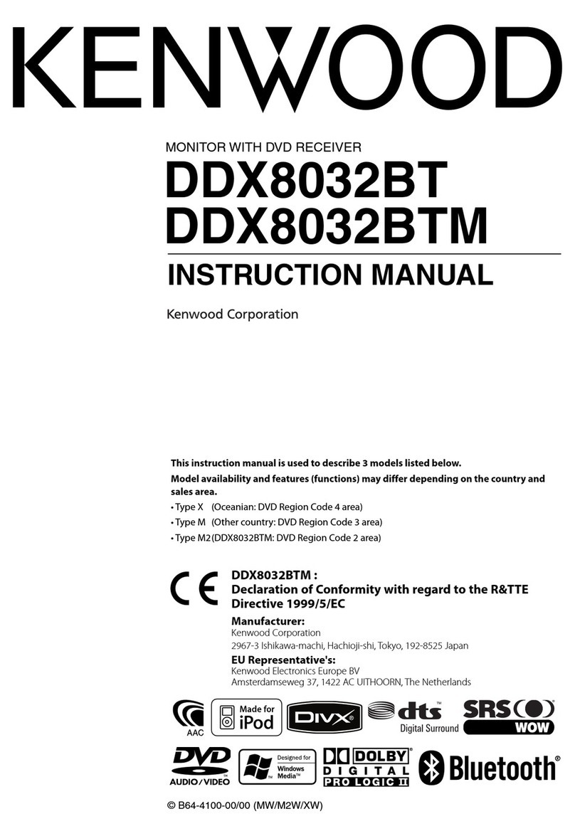 Kenwood DDX8032BT User manual