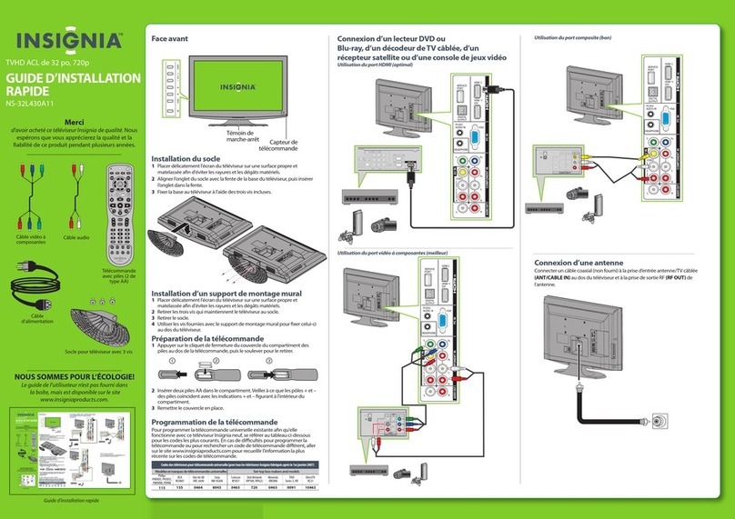 Insignia NS-32L430A11 Installation and operation manual