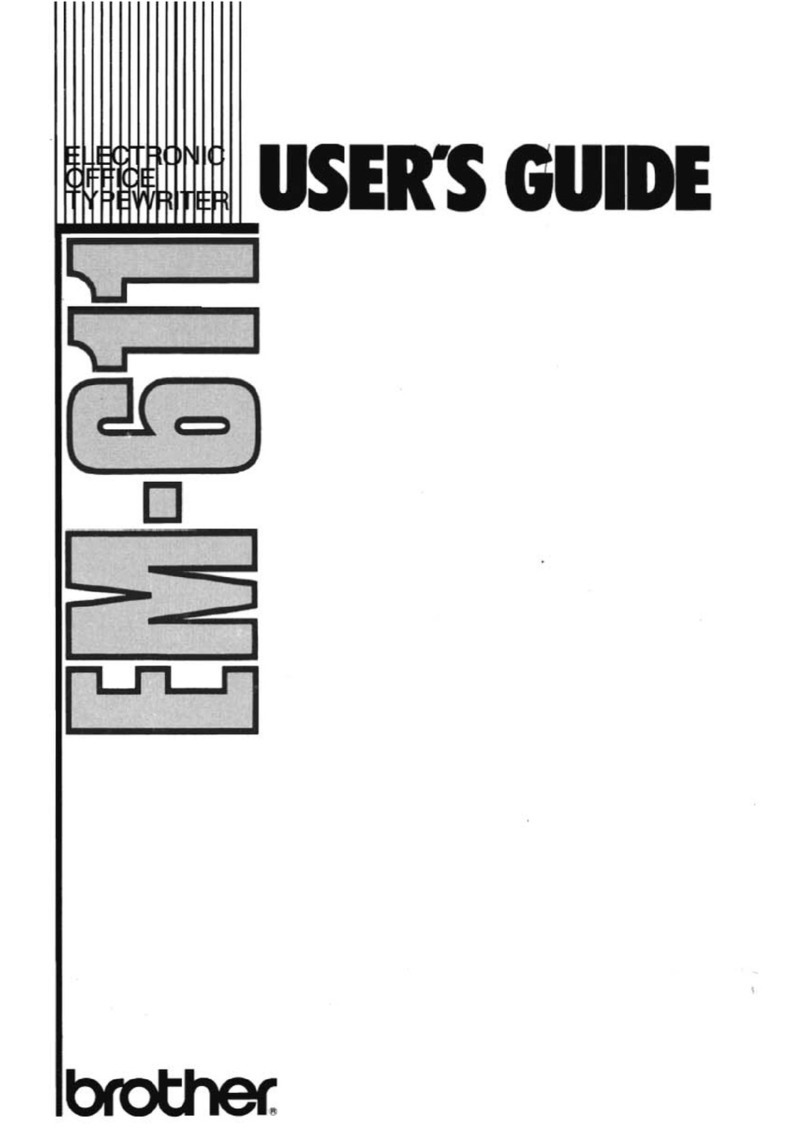Brother EM-611 User manual