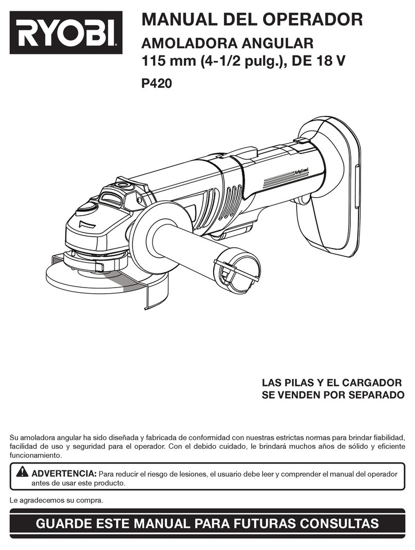 Ryobi P420 Operator's manual