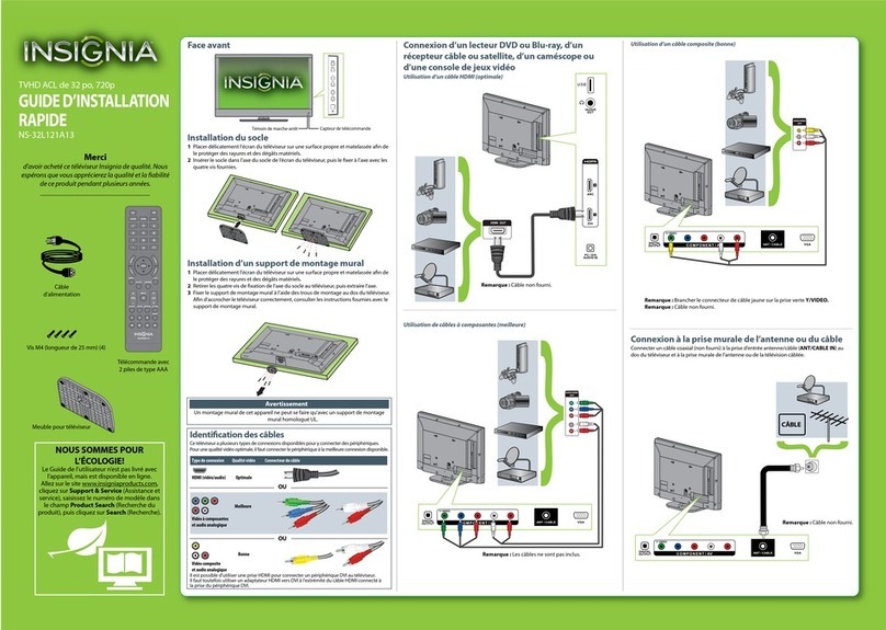 Insignia NS-32L121A13 Installation and operation manual