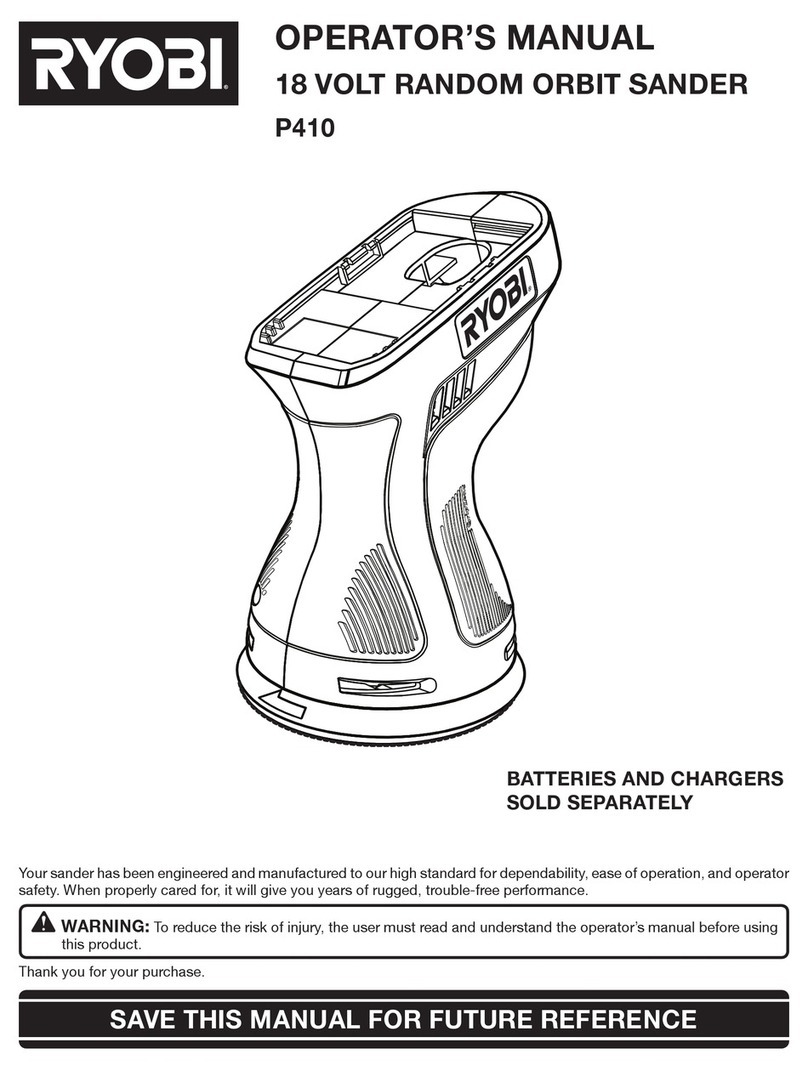Ryobi P410 User manual