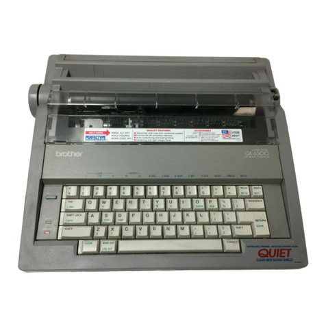 Brother GX-6500 Quick start guide