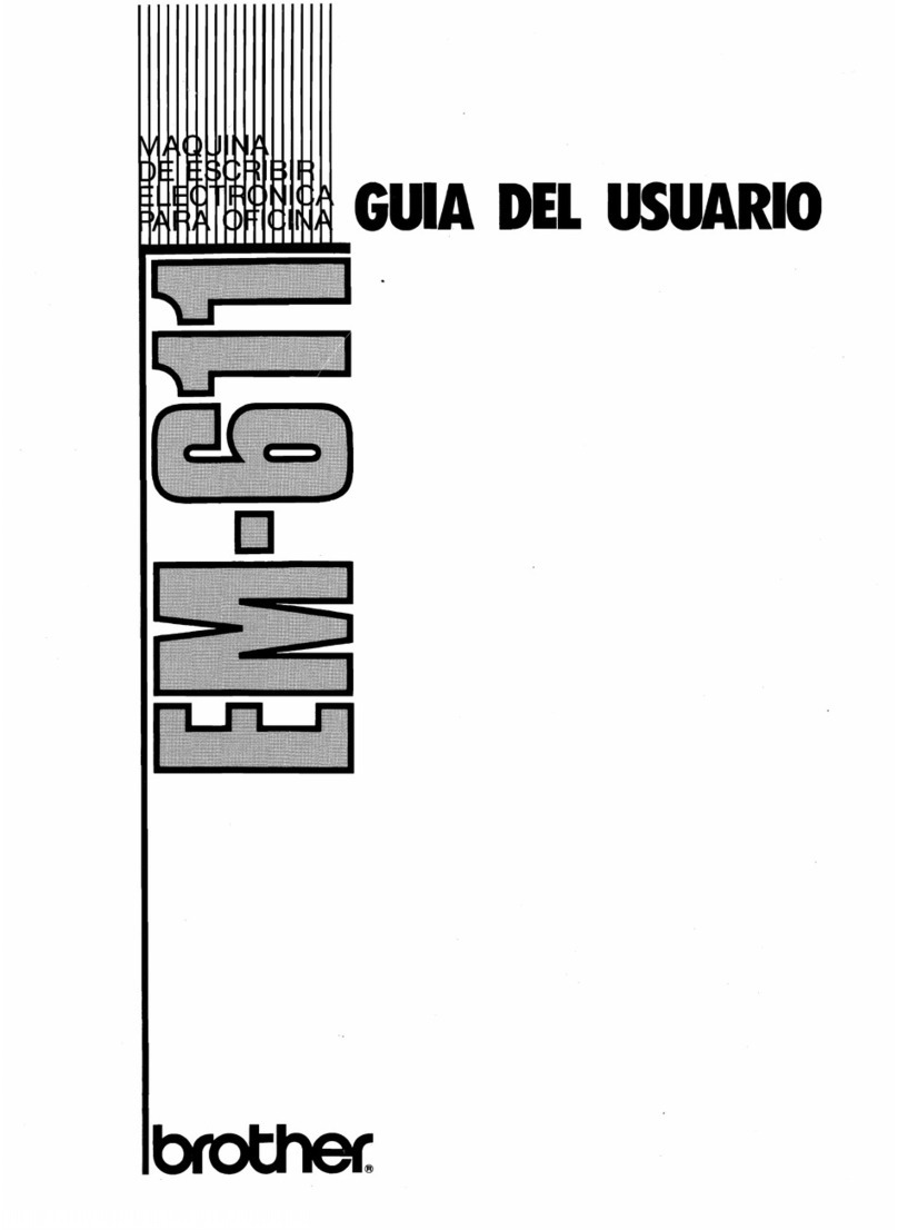 Brother EM-611 Quick start guide