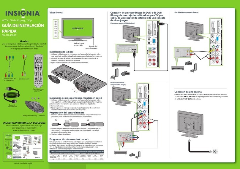 Insignia NS-32L430A11 Parts list manual