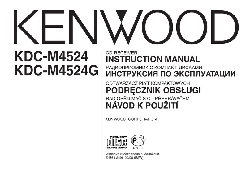 Kenwood KDC-M4524 User manual