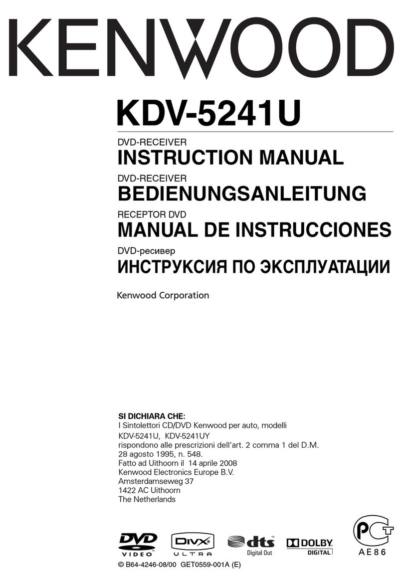 Kenwood KDV-5241U instruction manual
