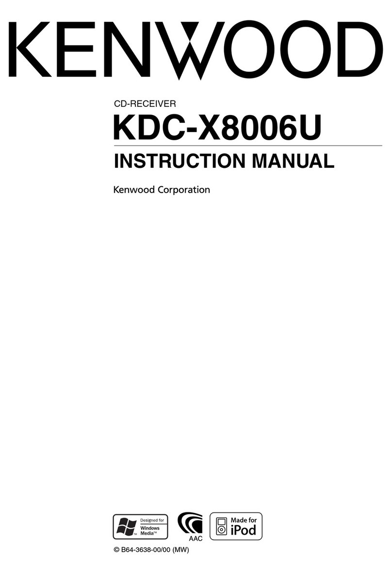 Kenwood KDC-X8006U User manual