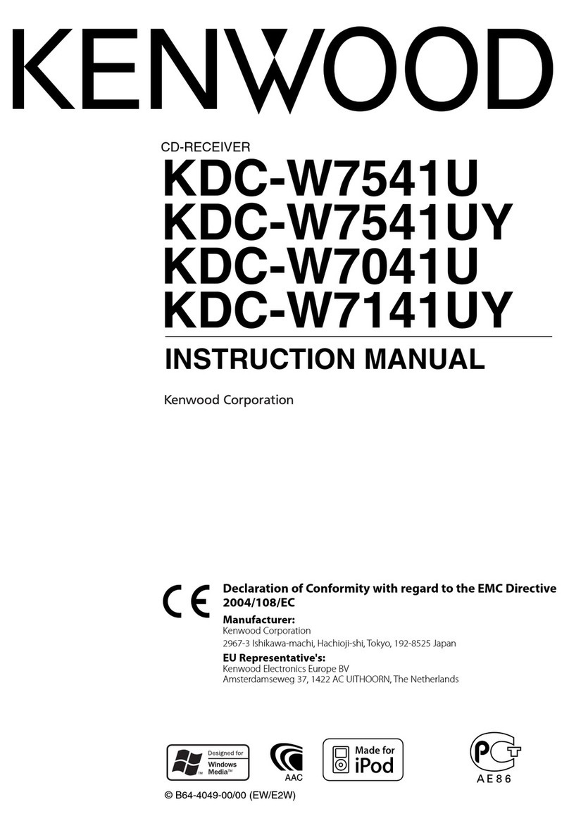 Kenwood KDC-W7041U User manual
