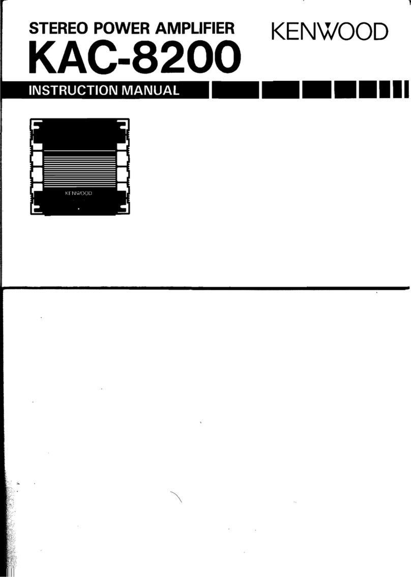 Kenwood KAC-8200 User manual