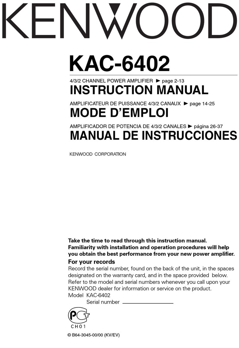 Kenwood KAC-6402 instruction manual