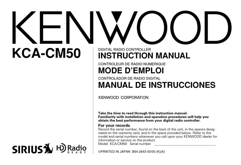 Kenwood KCA-CM50 User manual