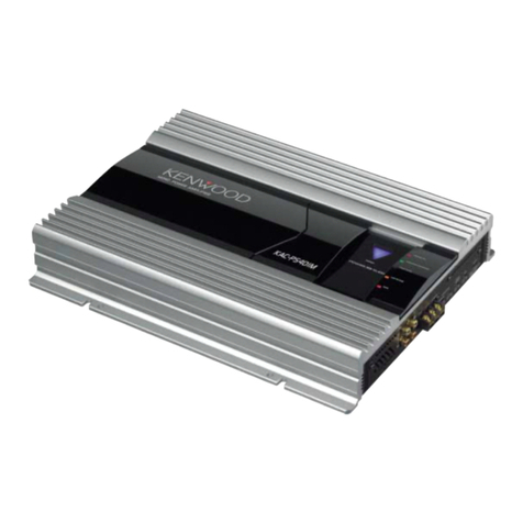 Kenwood KAC-PS401M User manual