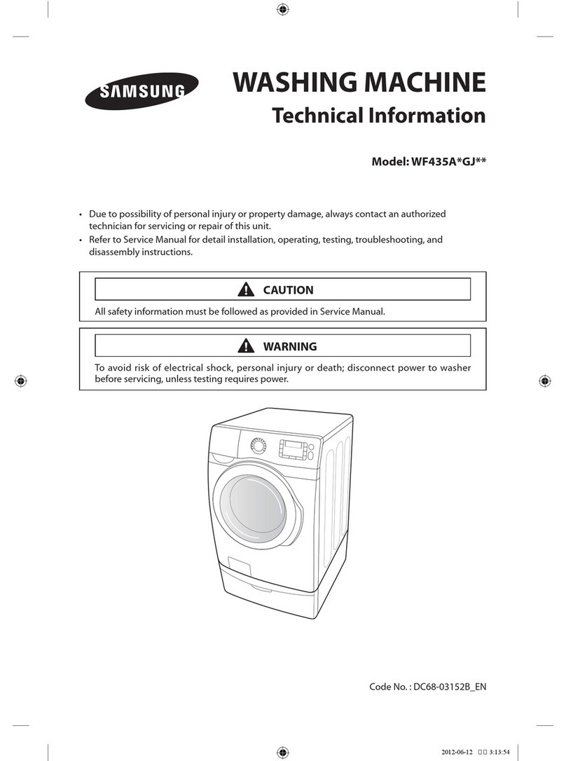 Samsung WF435ATGJRA/A1 technical information