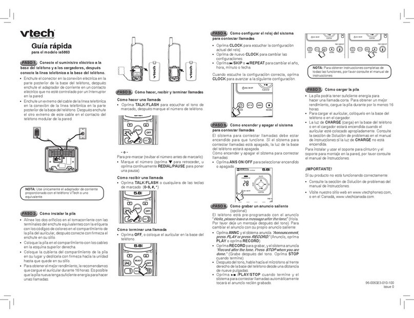 V-tech ia5863 Guía rápida