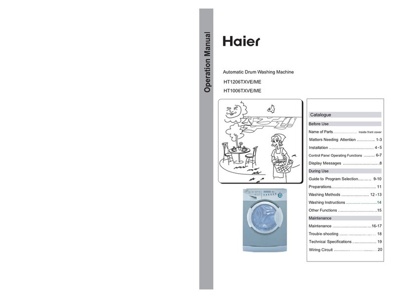 Haier HT1006TXVE User manual Haier HT1006TXVE User manual