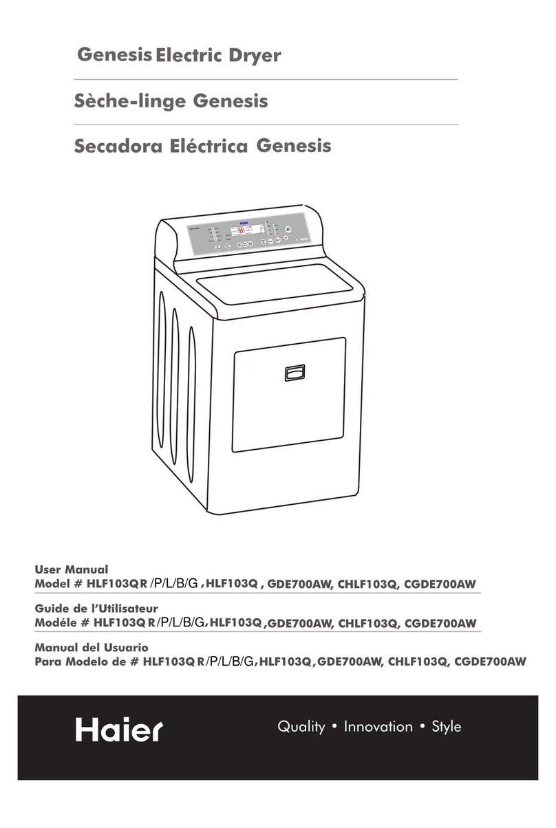 Haier Ginesis HLF103Q User manual Haier Ginesis HLF103Q User manual