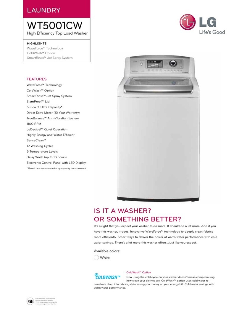 LG WT5001CW User manual