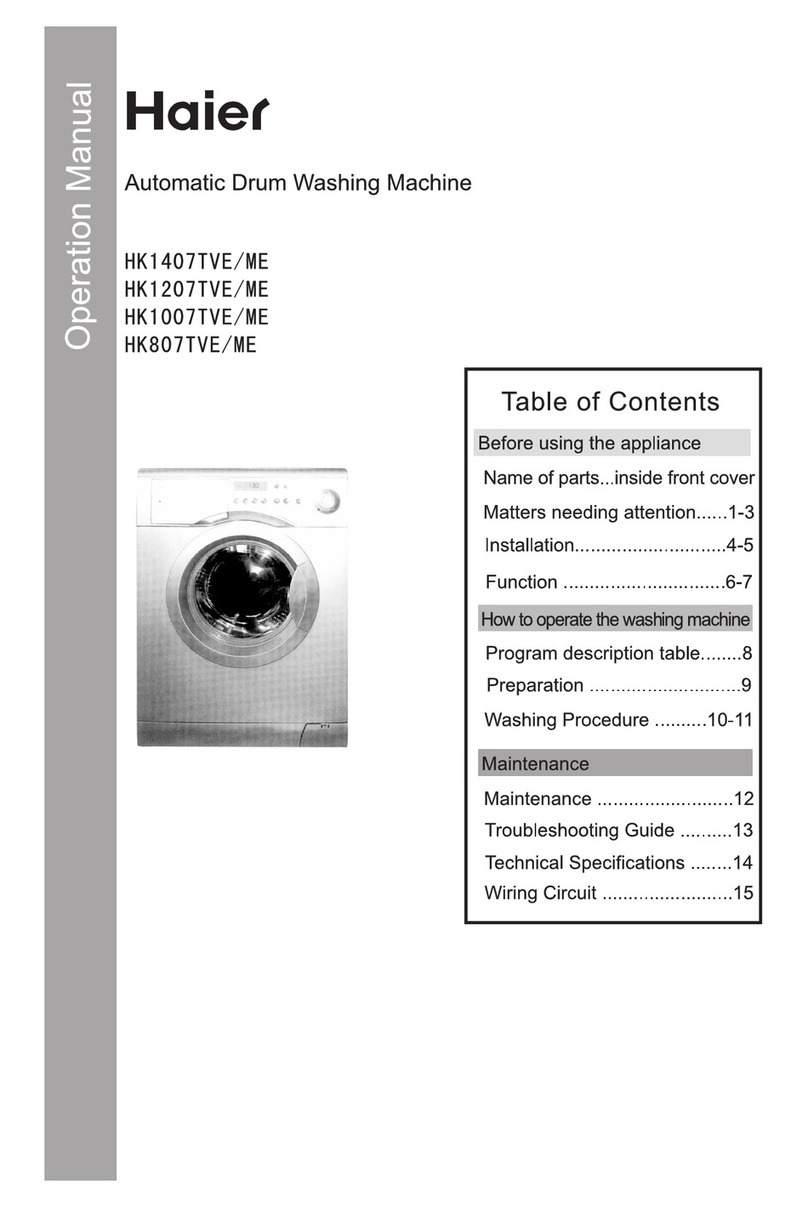 Haier HK1007TVE/ME Operation manual