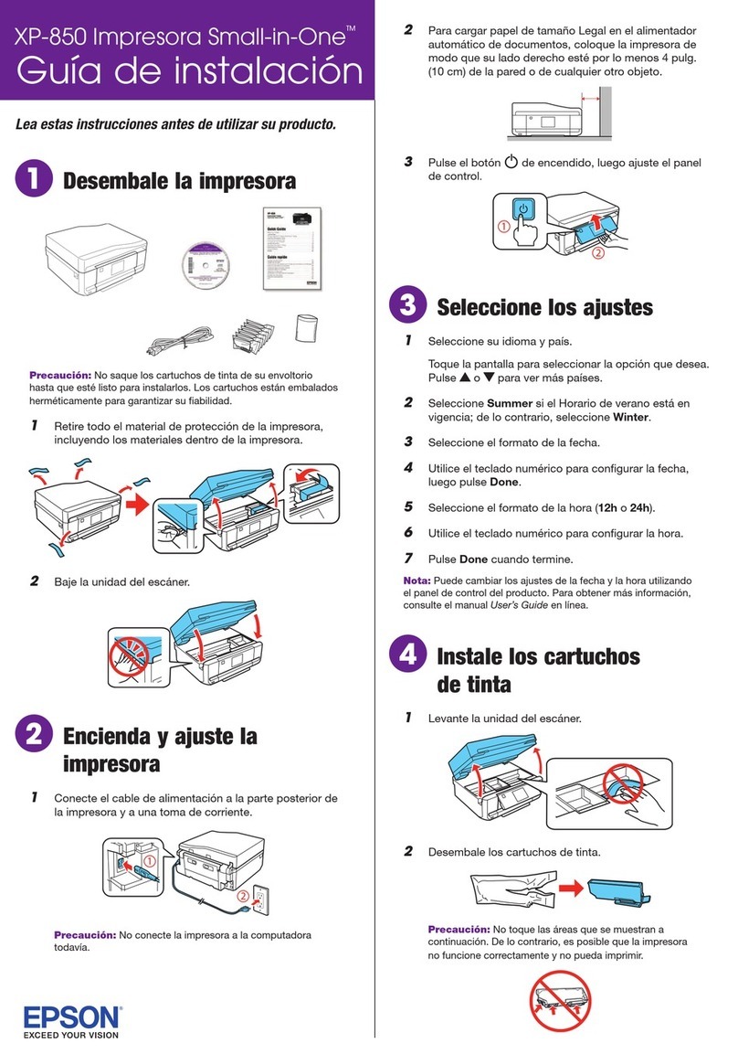 Epson XP-850 Parts list manual