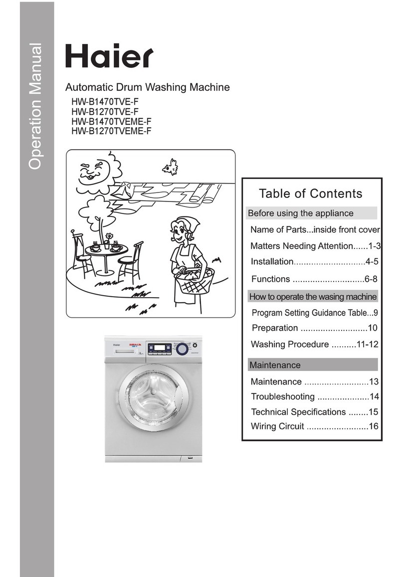Haier HW-B1470TVE-F User manual