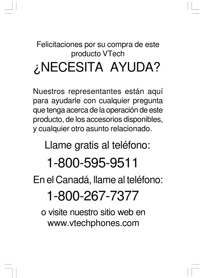 V-tech mi6820 - 5.8 GHz Handset user manual