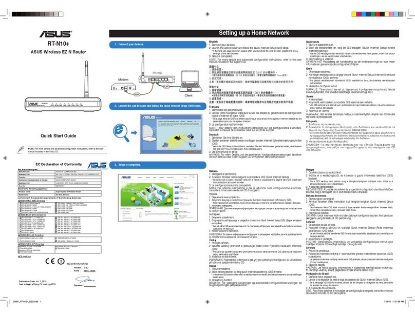 Asus RT-N10 B1 (RT-N10+ B1) quick start guide