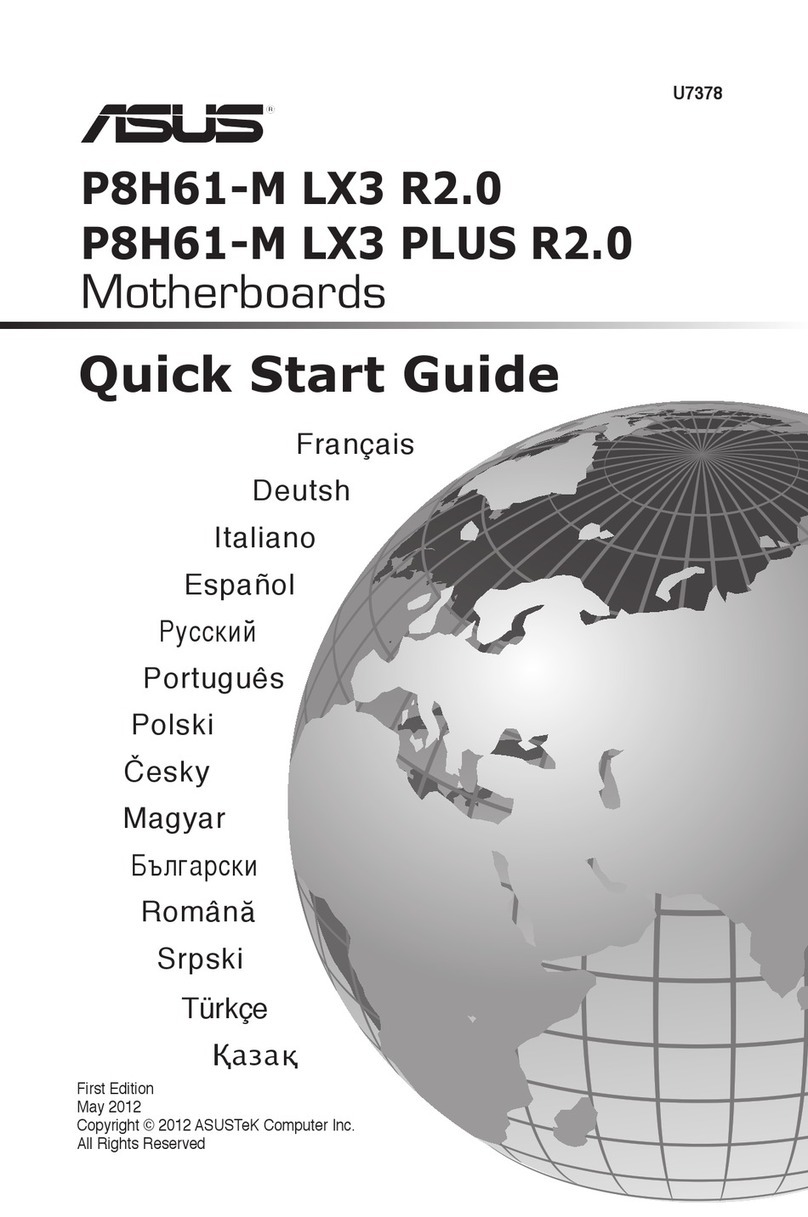 Asus P8H61-M LX3 quick start guide