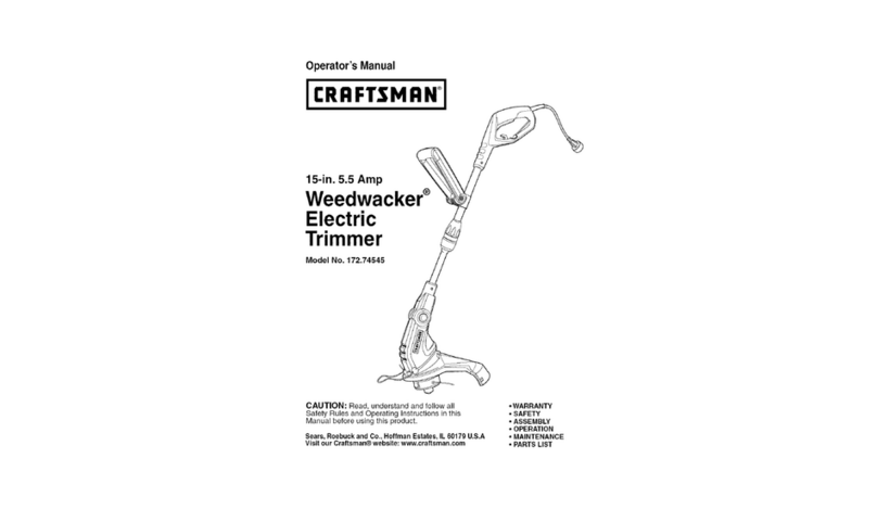 Craftsman 74545 - 15 in. Electric Line Trimmer Operator's manual Craftsman 74545 - 15 in. Electric Line Trimmer Operator's manual