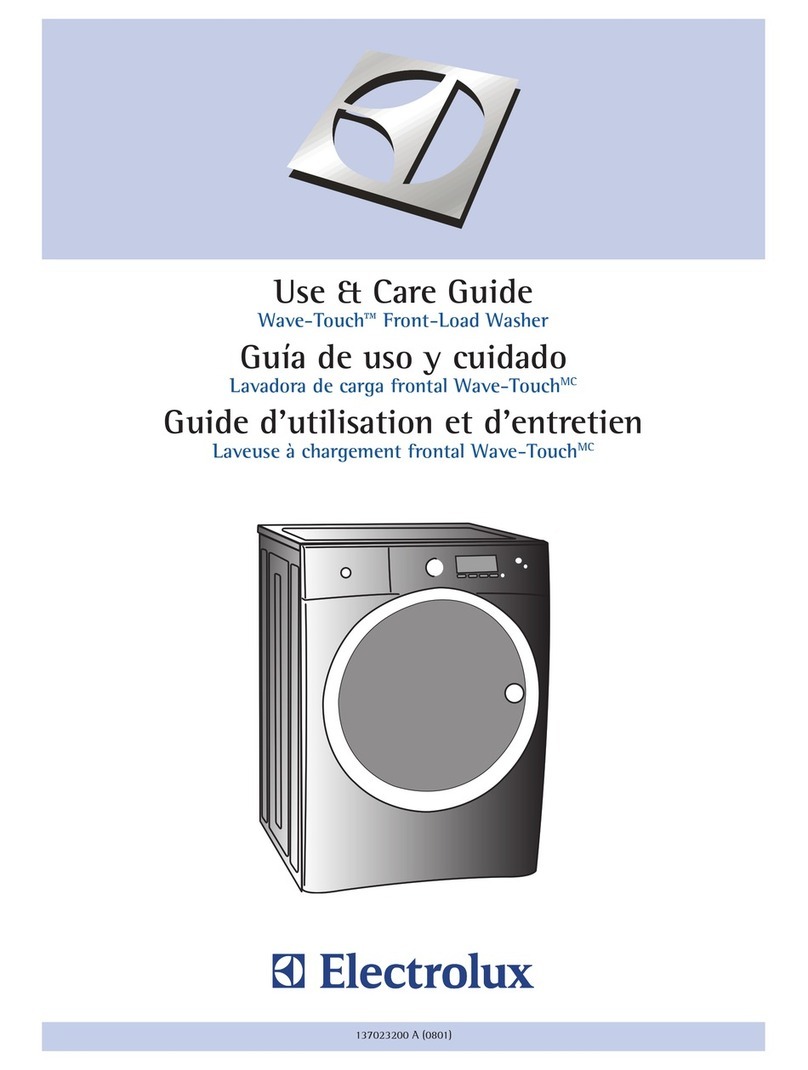 Electrolux EWFLW65IMB - 27" Front-Load Washer User manual
