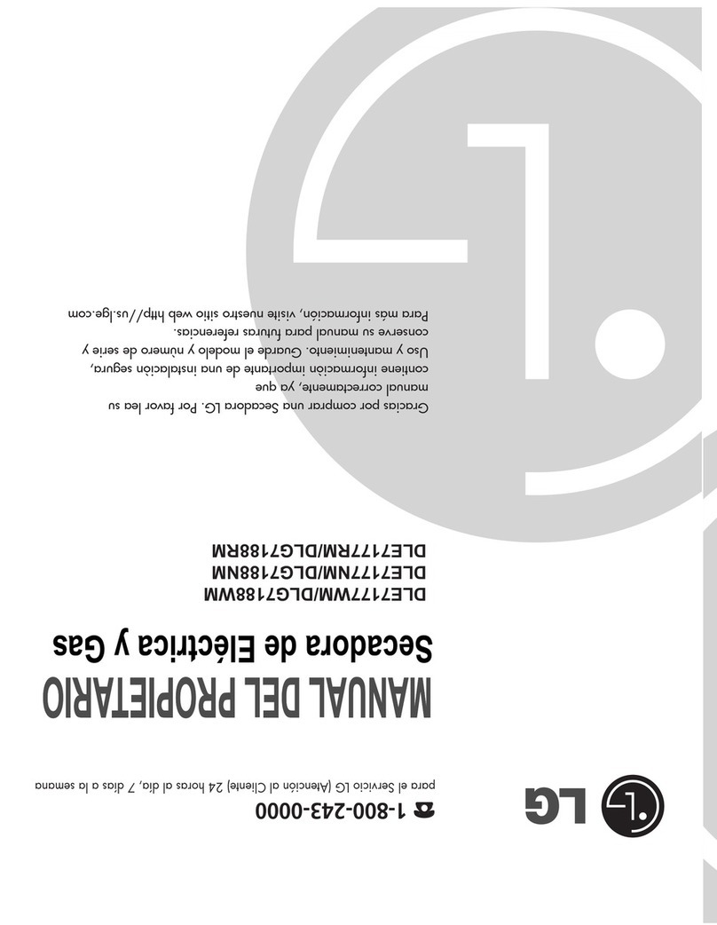 LG DLE7177RM User manual