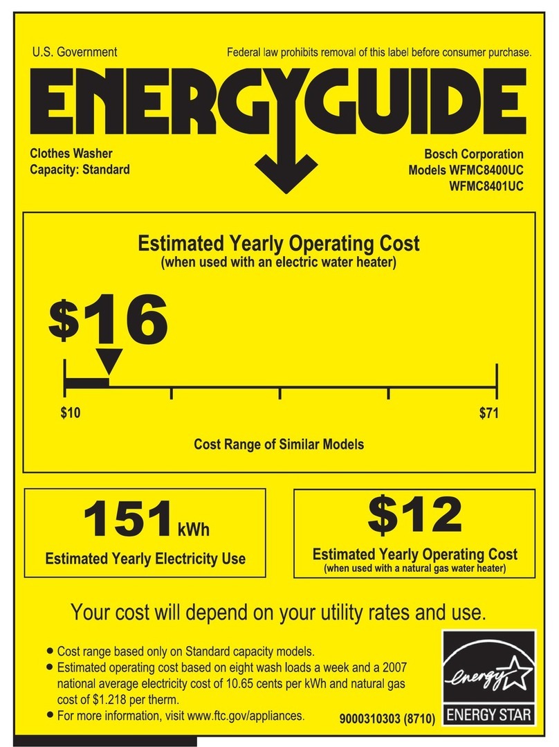 Bosch Nexxt 800 WFMC8401UC Energy guide Bosch Nexxt 800 WFMC8401UC Energy guide