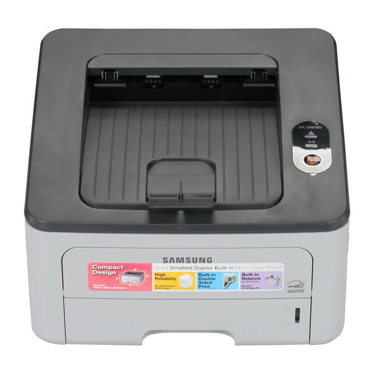 Samsung ML 2851ND - B/W Laser Printer User manual