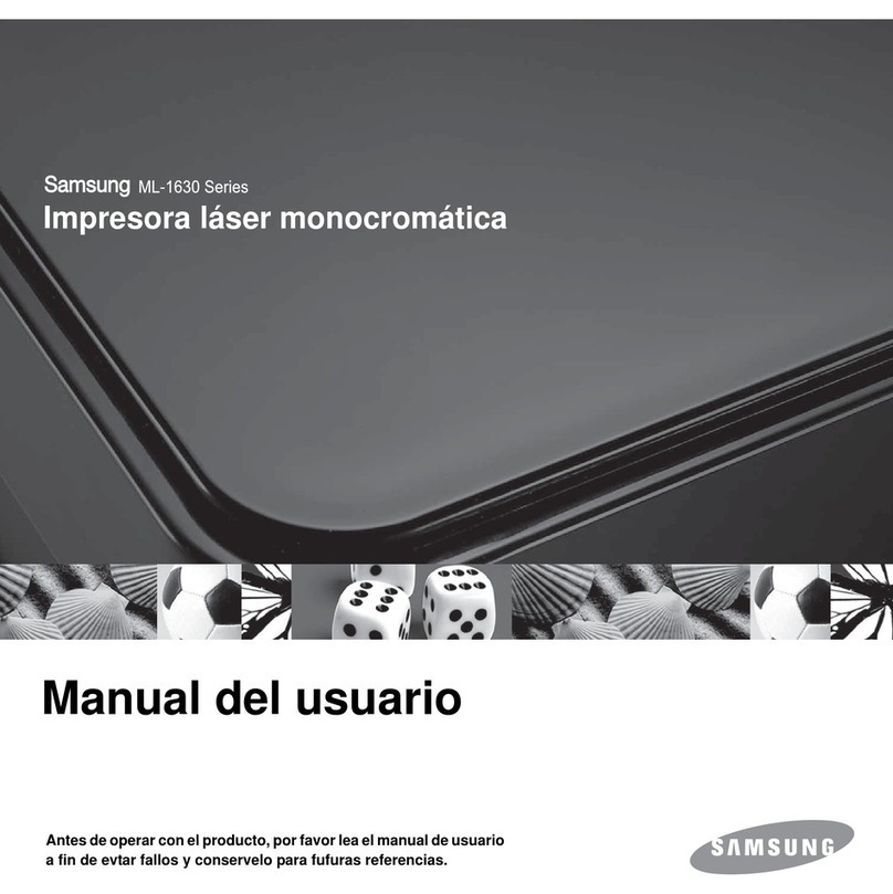 Samsung ML 1630 - B/W Laser Printer User guide