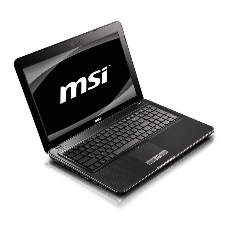 MSI P600 User manual