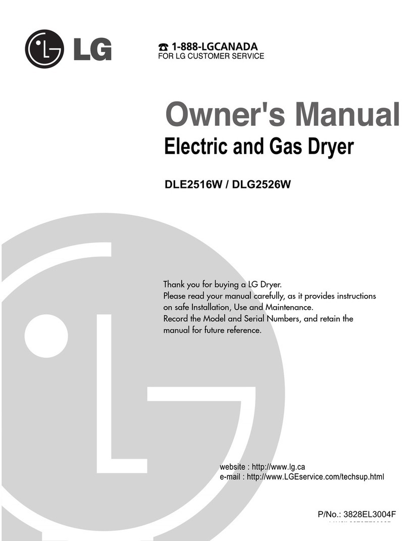 LG DLE2516W User manual
