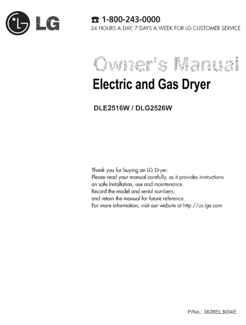 LG DLE2516 User manual