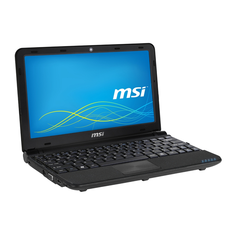 MSI U180 User manual