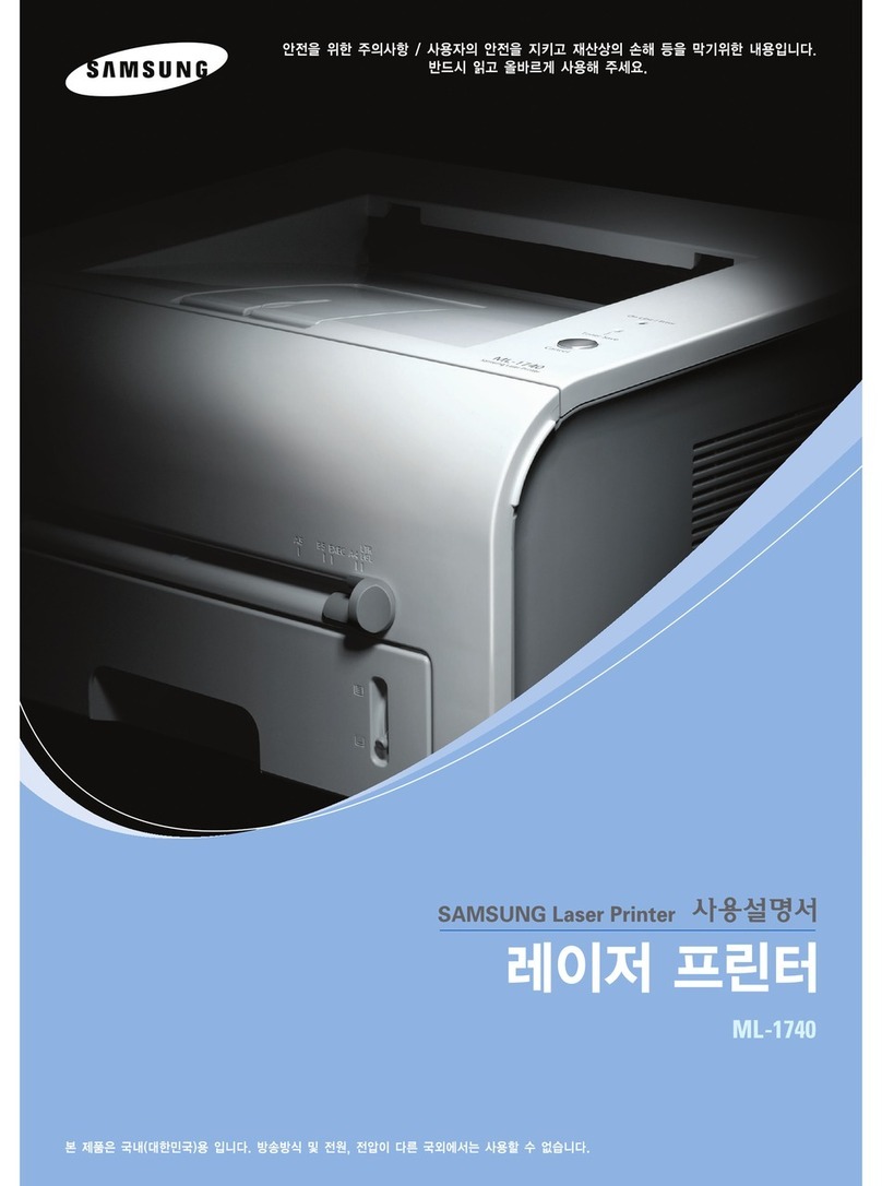 Samsung ML 1740 - B/W Laser Printer User manual