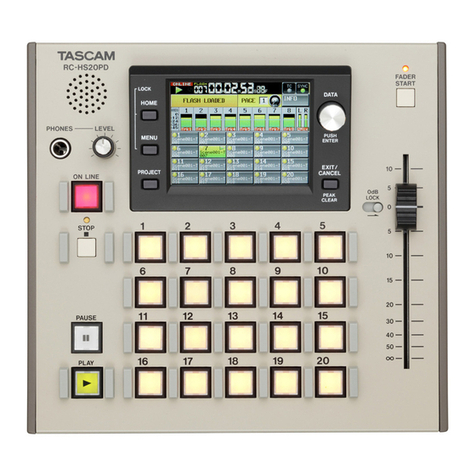 Tascam RC-HS20PD User manual