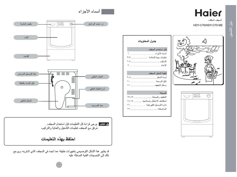 Haier HDY-C70 ME User manual