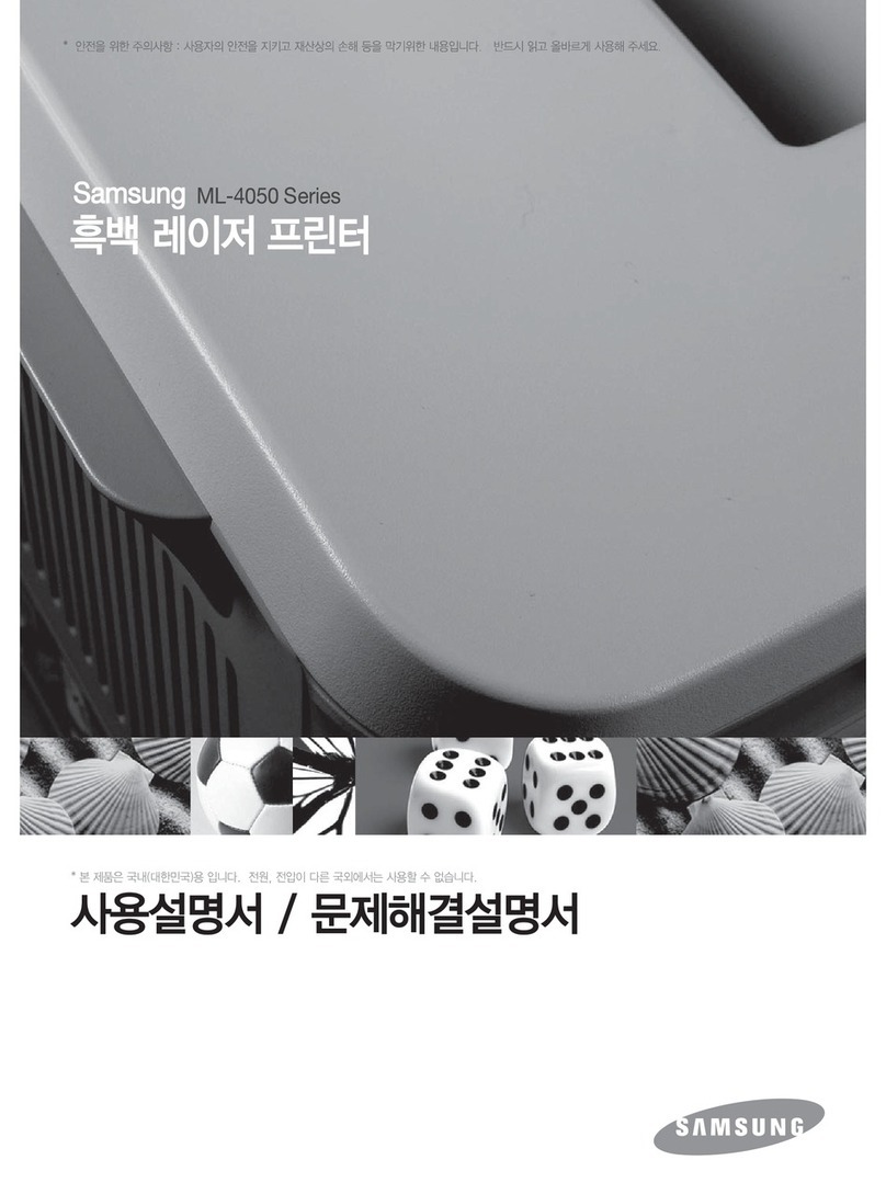 Samsung ML 4050N - B/W Laser Printer User manual