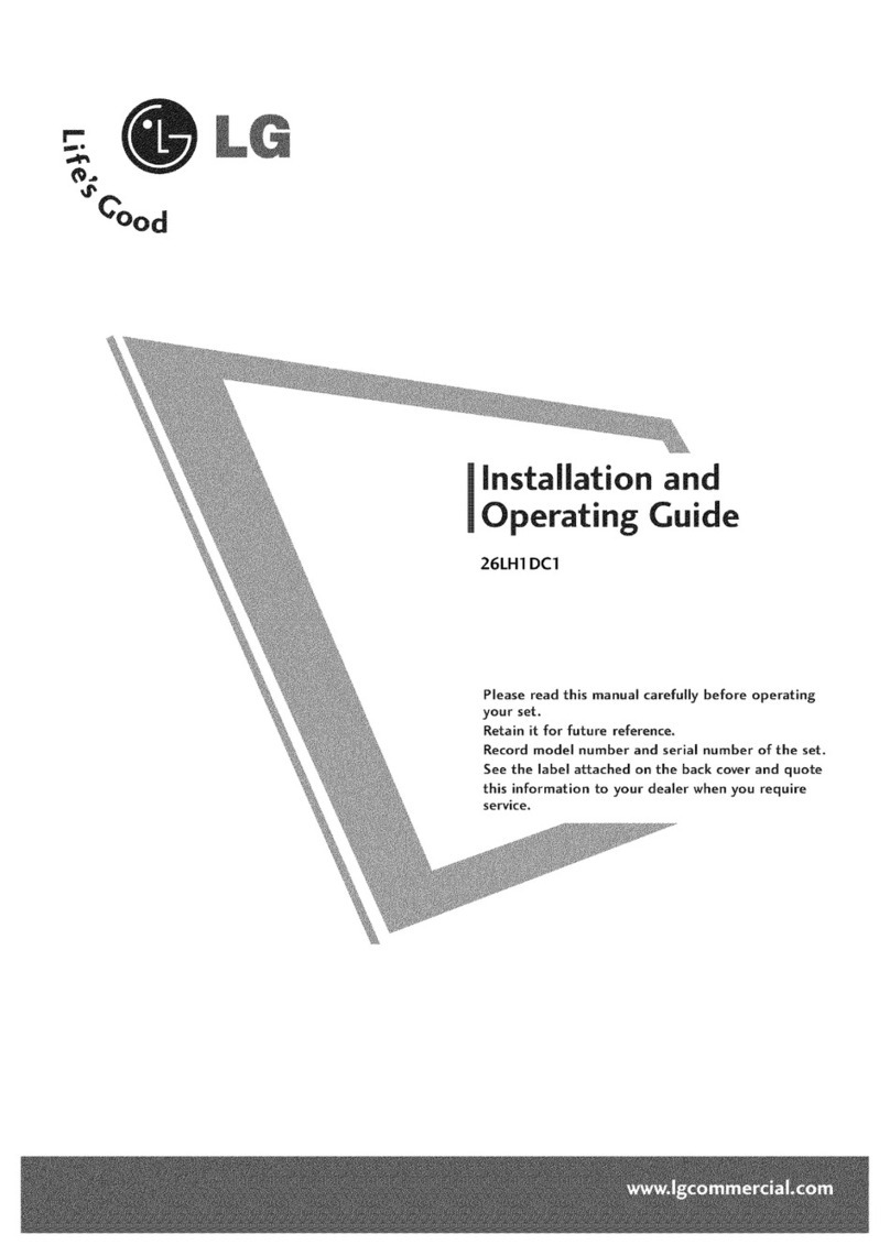 LG 26LH1DC1 Installation guide