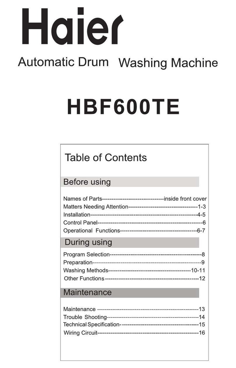 Haier HBF600TE User manual