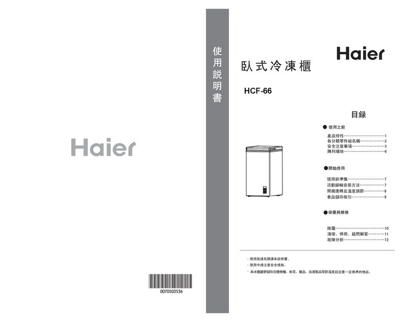 Haier HCF-66 User manual Haier HCF-66 User manual
