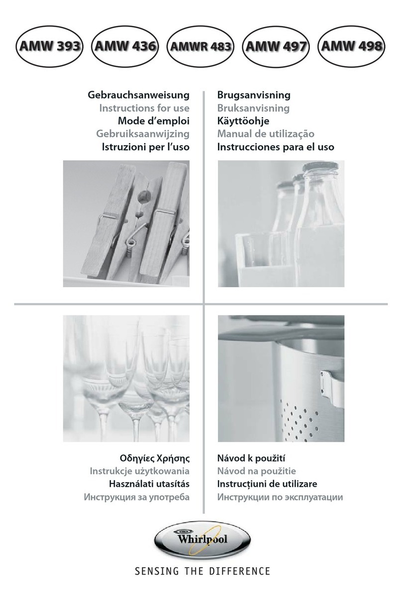Whirlpool AMW 498 IX User manual