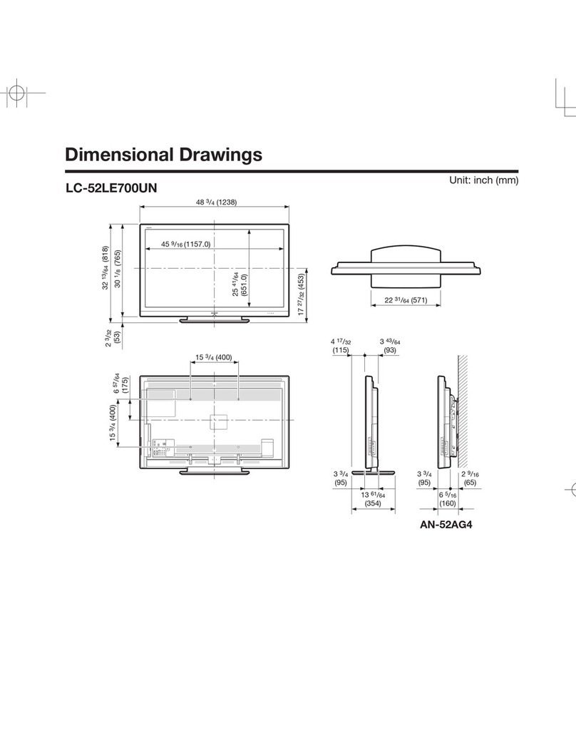 Sharp AQUOS LC-52LE700UN User manual