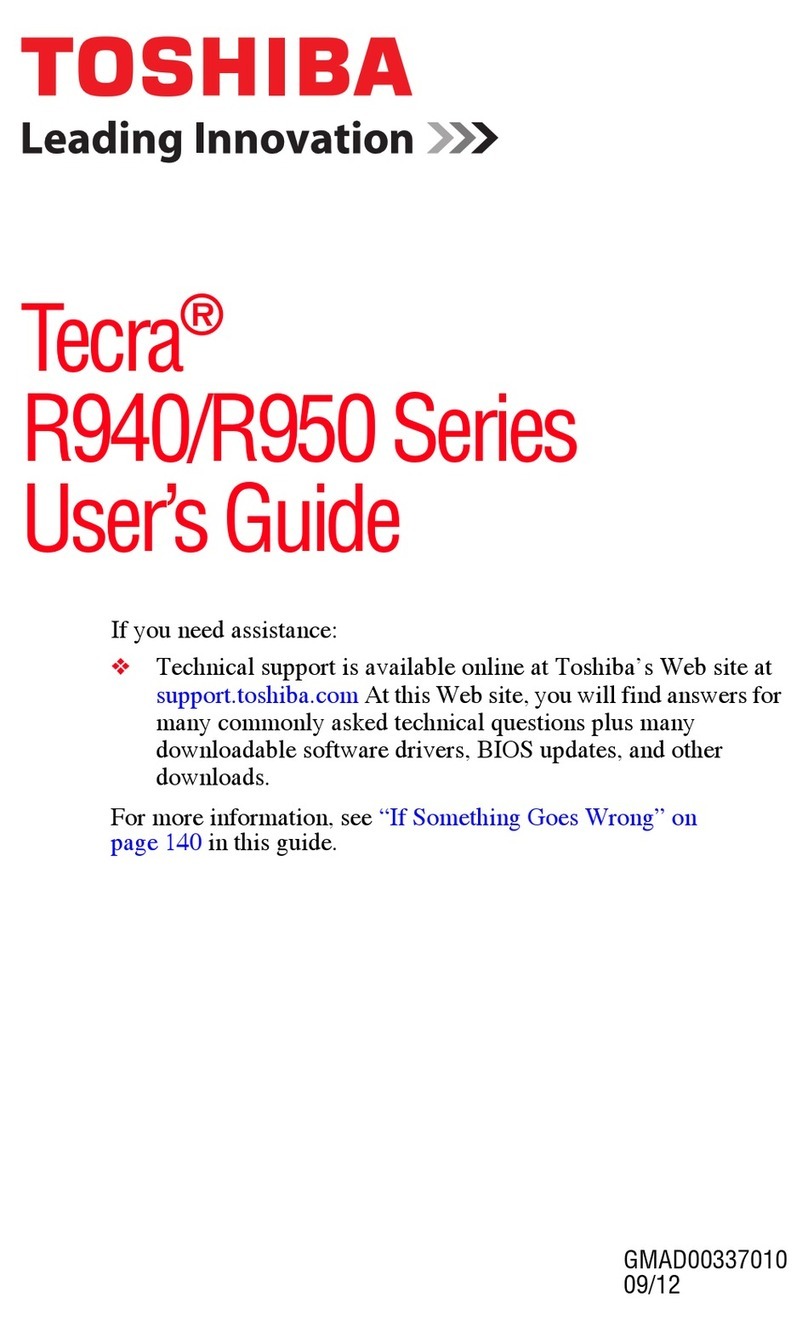 Toshiba R950-S9520 user guide