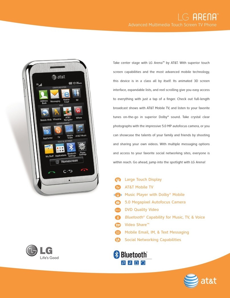 LG Arena GT950 User manual